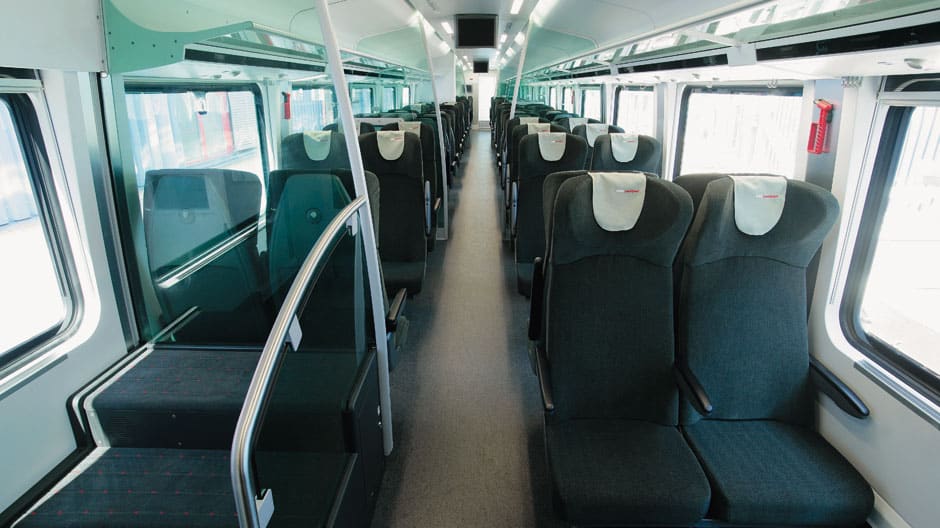ÖBB Railjet interior economy class